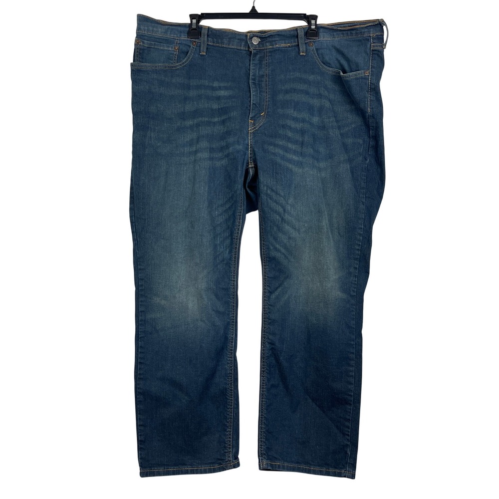 Levi's 541 Athletic Fit Taper 46x27 Cotton‎ Stretch Dark Wash Denim Blue Jeans